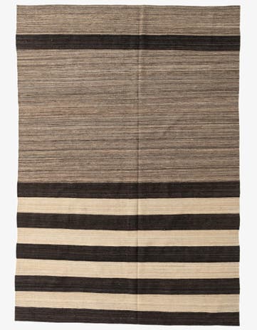 6' 9 x 9' 8 Hand Woven Kilim Modern Wool Rug