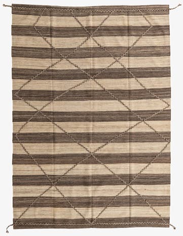 7' 8 x 10' 8 Hand Woven Kilim Modern Wool Rug