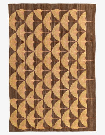 5' 4 x 7' 10 Hand Woven Kilim Modern Wool Rug