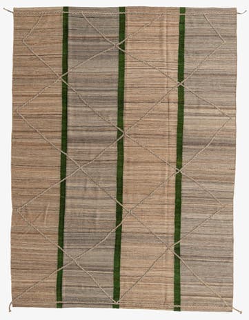 8' 3 x 11' Hand Woven Kilim Modern Wool Rug
