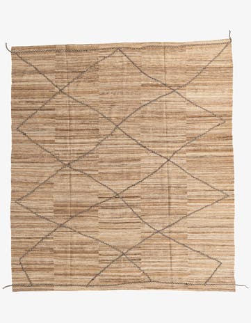 8' 6 x 9' 5 Hand Woven Kilim Modern Wool Rug