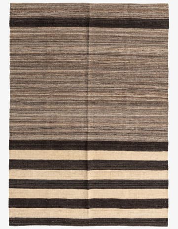 4' 1 x 5' 10 Hand Woven Kilim Modern Wool Rug
