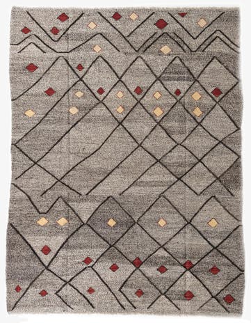 7' 4 x 9' 7 Hand Woven Kilim Modern Wool Rug