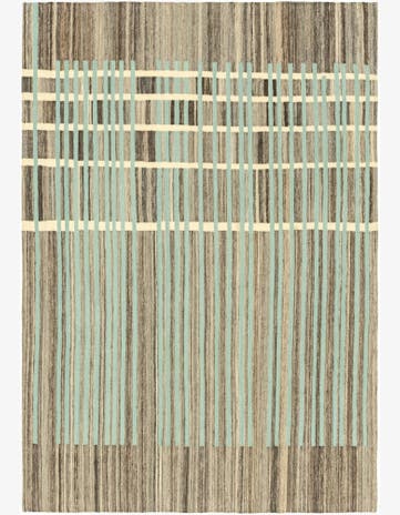 5' 9 x 8' 3 Hand Woven Kilim Modern Wool Rug