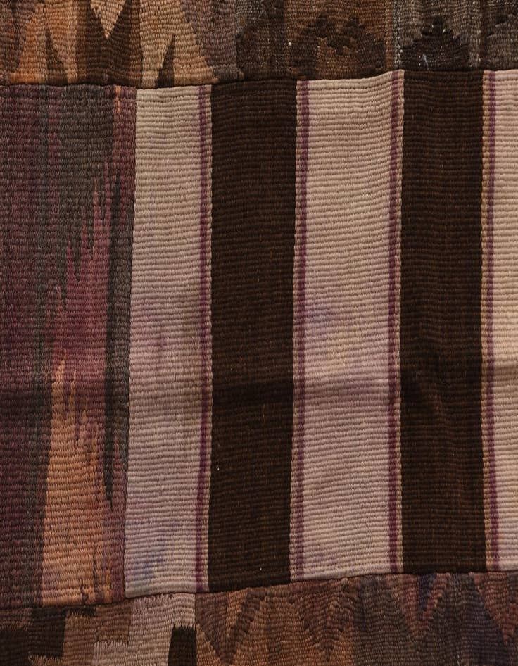 Detail image of 7' 4 x 10' 1  Hand Woven Kilim Patchwork Wool Rug