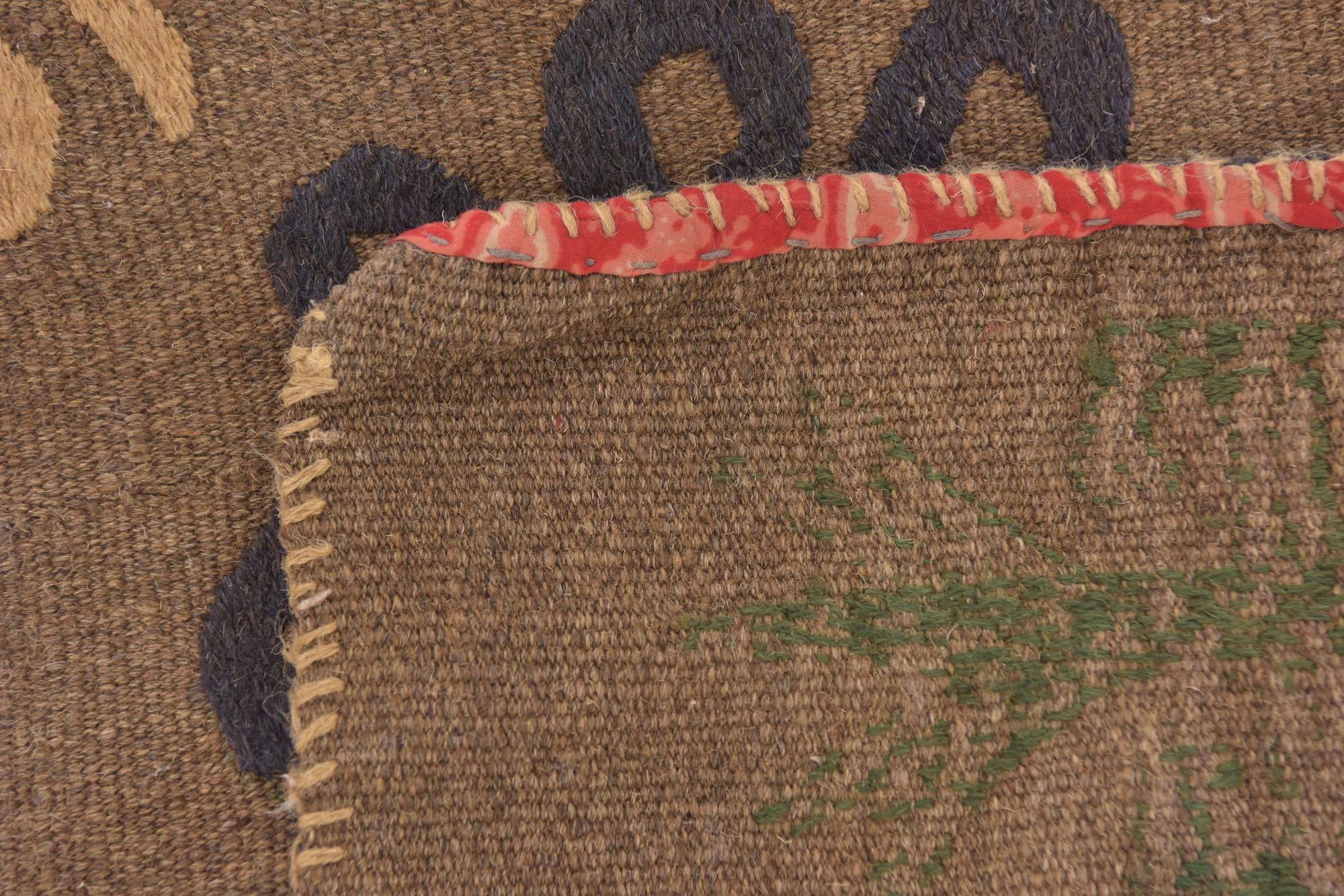 4' 10 x 6' 4 Hand Woven Kilim Suzani Wool Rug