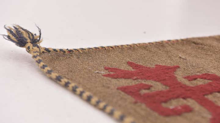 4' 10 x 6' 4 Hand Woven Kilim Suzani Wool Rug