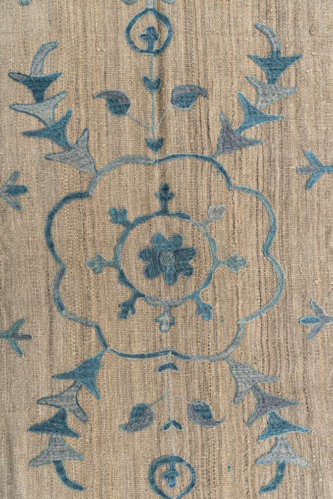 5' 8 x 7' 8 Hand Woven Kilim Suzani Wool Rug