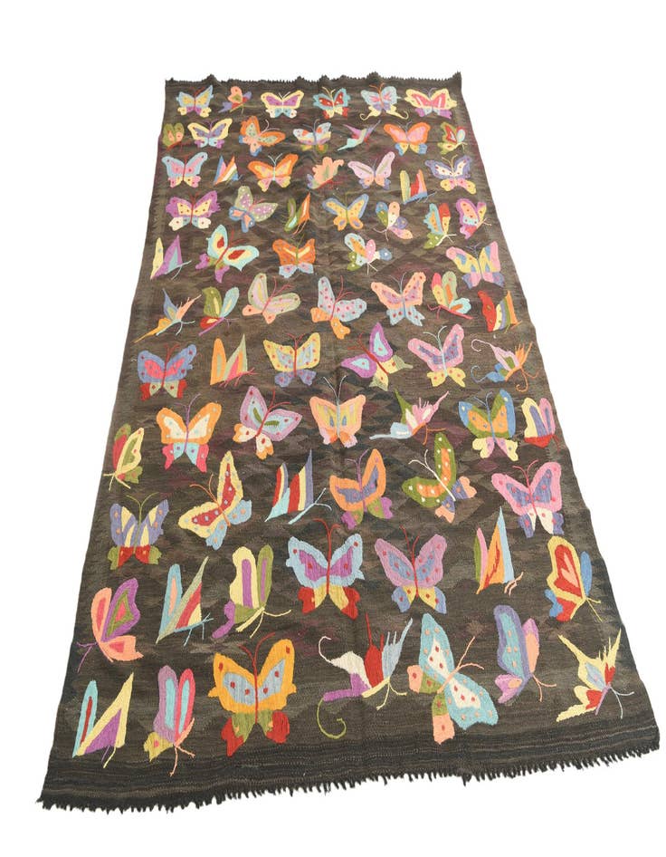 Detail image of 5' 3 x 7' 9  Hand Woven Kilim Suzani Wool Rug