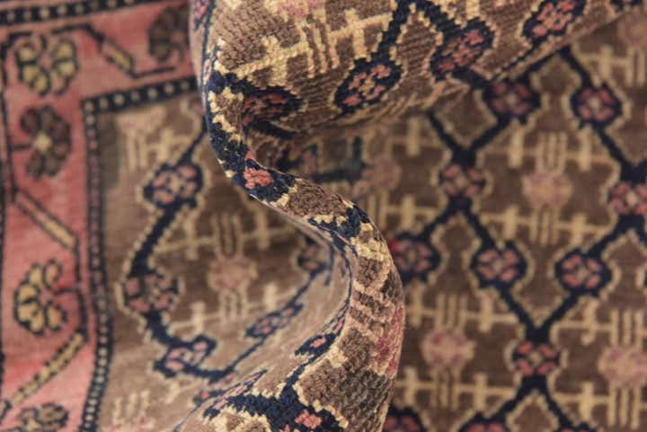 4' 6 x 7' Hand Knotted Koliaei Persian Wool Rug