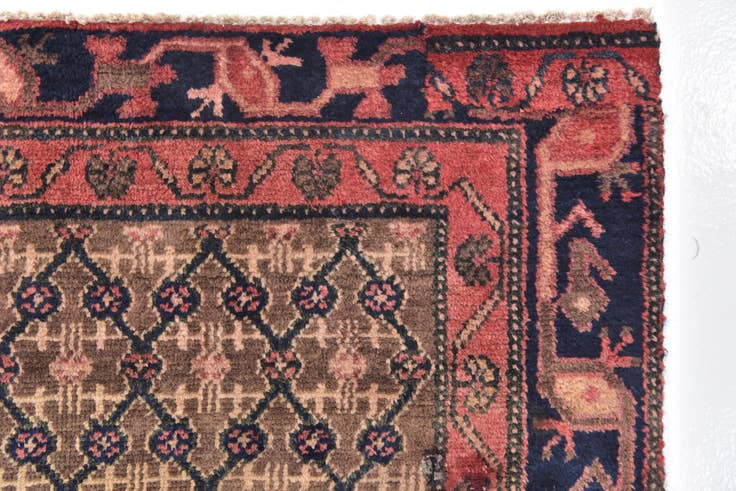 Detail image of 4' 6 x 7' Hand Knotted Koliaei Persian Wool Rug