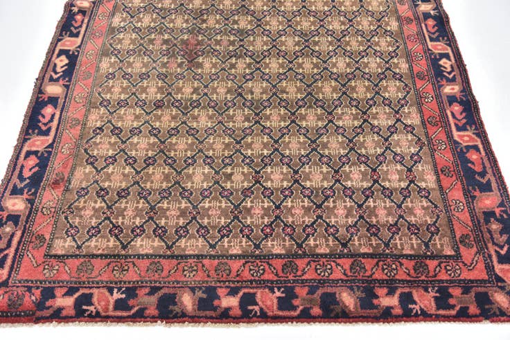 Detail image of 4' 6 x 7' Hand Knotted Koliaei Persian Wool Rug