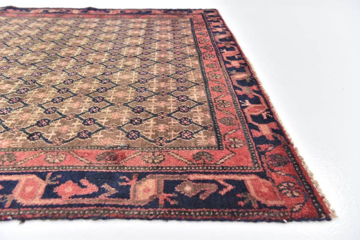 Detail image of 4' 6 x 7' Hand Knotted Koliaei Persian Wool Rug