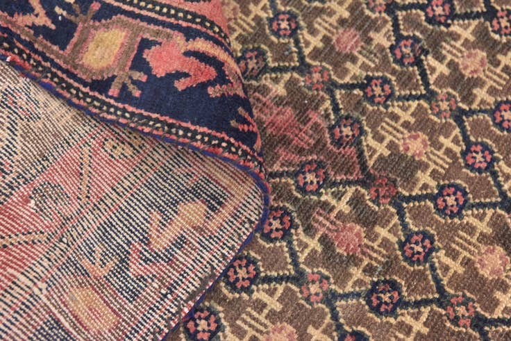 Detail image of 4' 6 x 7' Hand Knotted Koliaei Persian Wool Rug