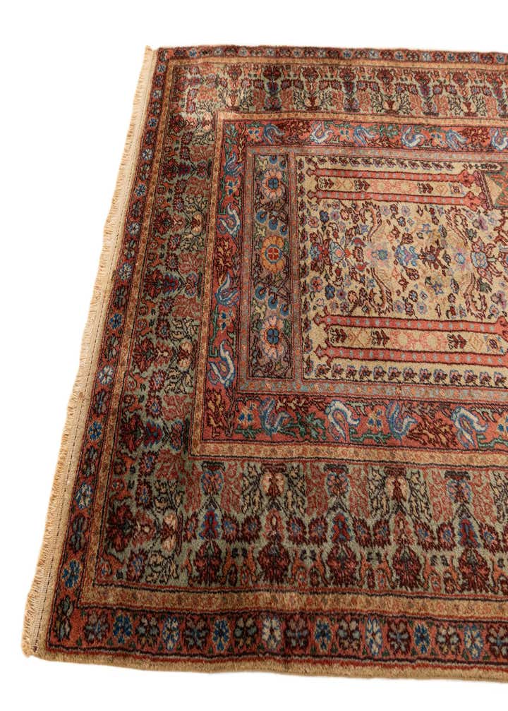 4' x 6' Hand Knotted Lahour Wool Rug