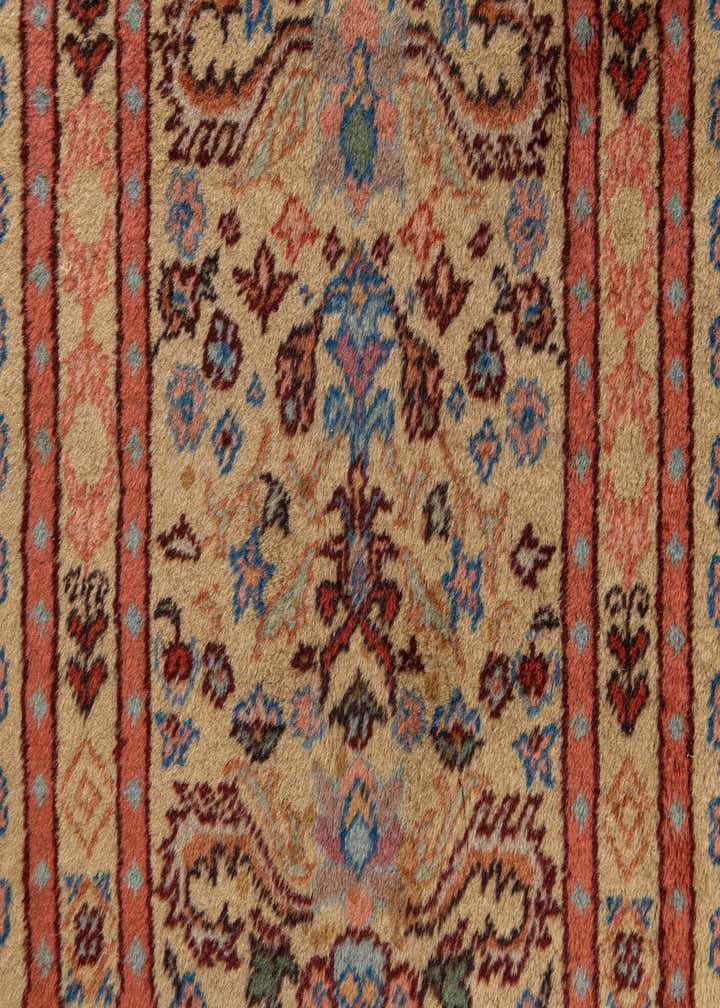 4' x 6' Hand Knotted Lahour Wool Rug