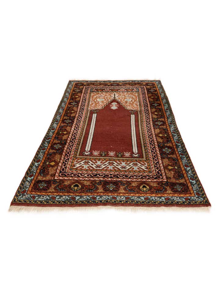 3' 7 x 5' 8 Hand Knotted Lahour Oriental Wool Rug