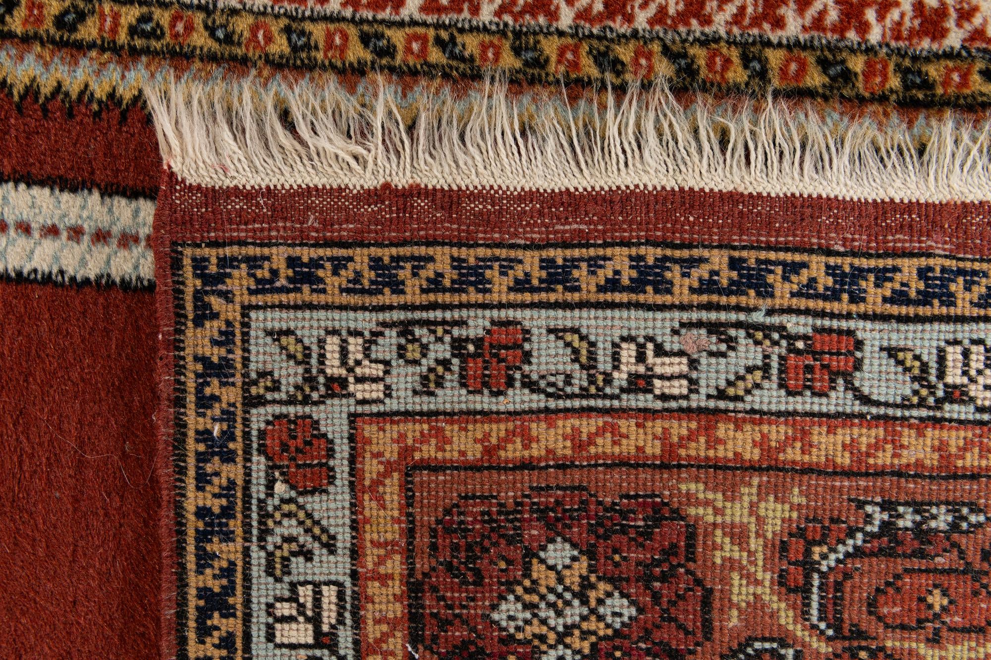 3' 7 x 5' 8 Hand Knotted Lahour Oriental Wool Rug