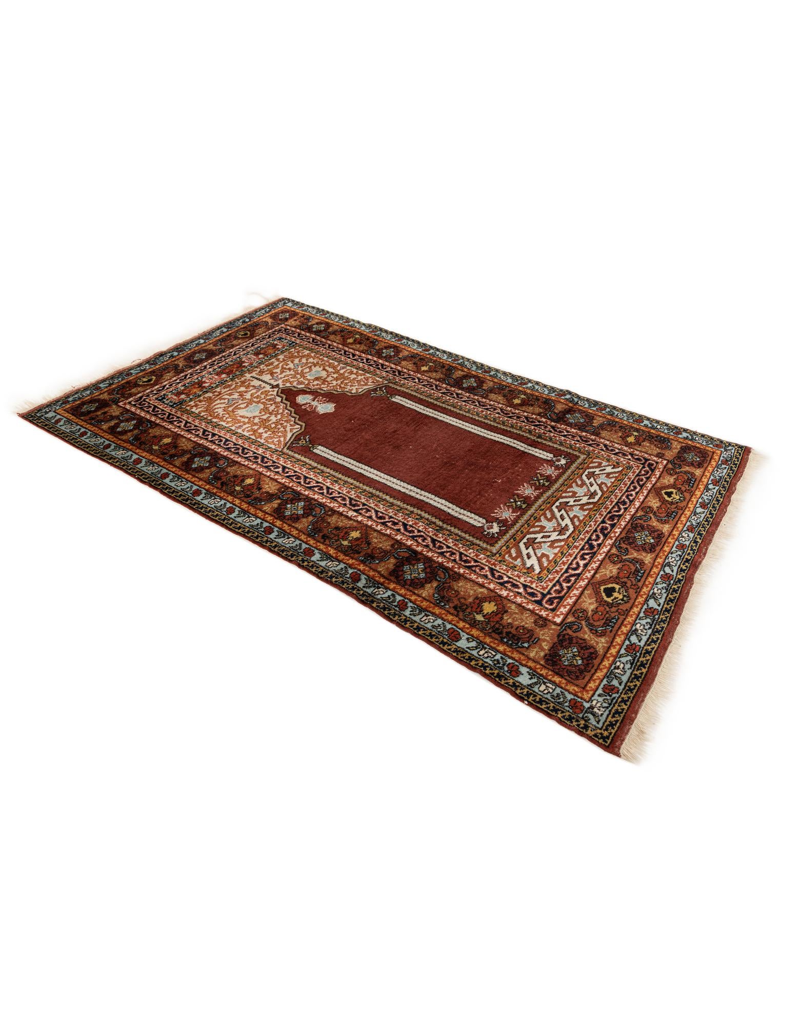 3' 7 x 5' 8 Hand Knotted Lahour Oriental Wool Rug