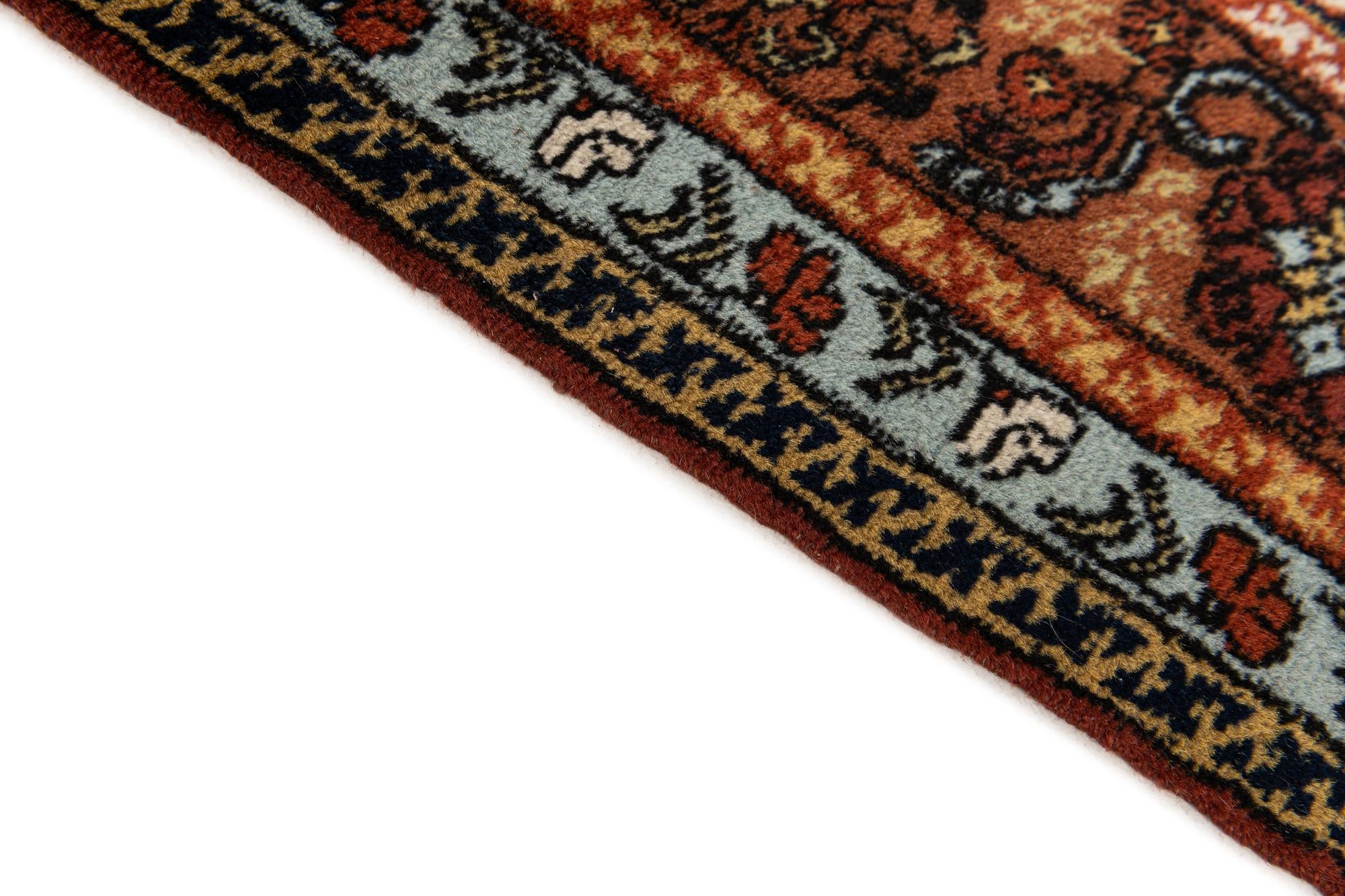 3' 7 x 5' 8 Hand Knotted Lahour Oriental Wool Rug