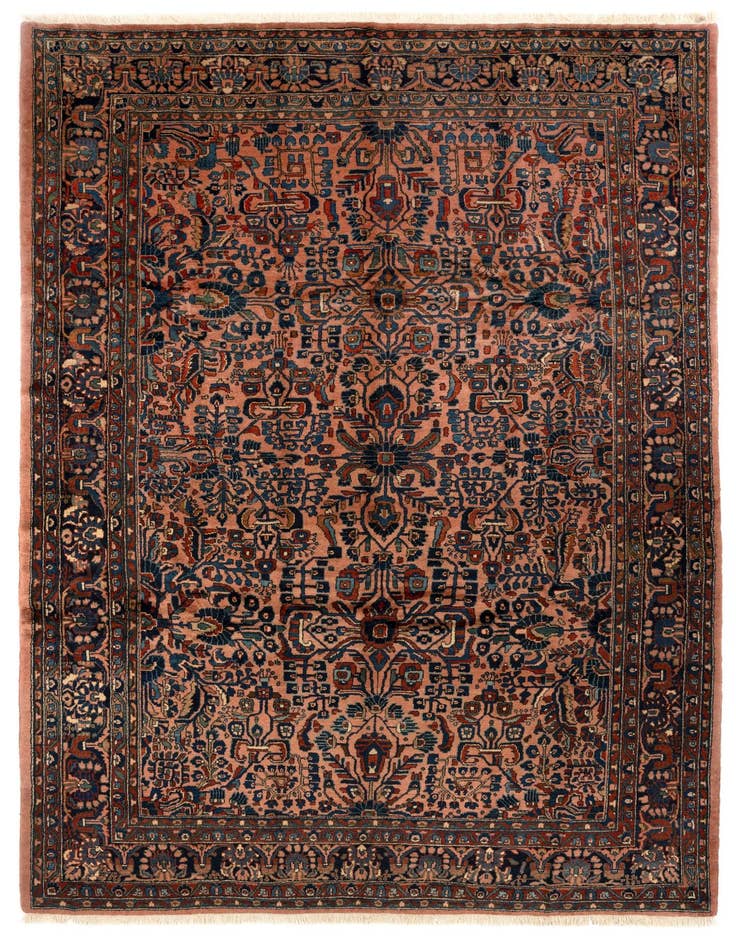 Detail image of 9' 1 x 12' 7 Hand Knotted Liliyan Persian Wool Rug