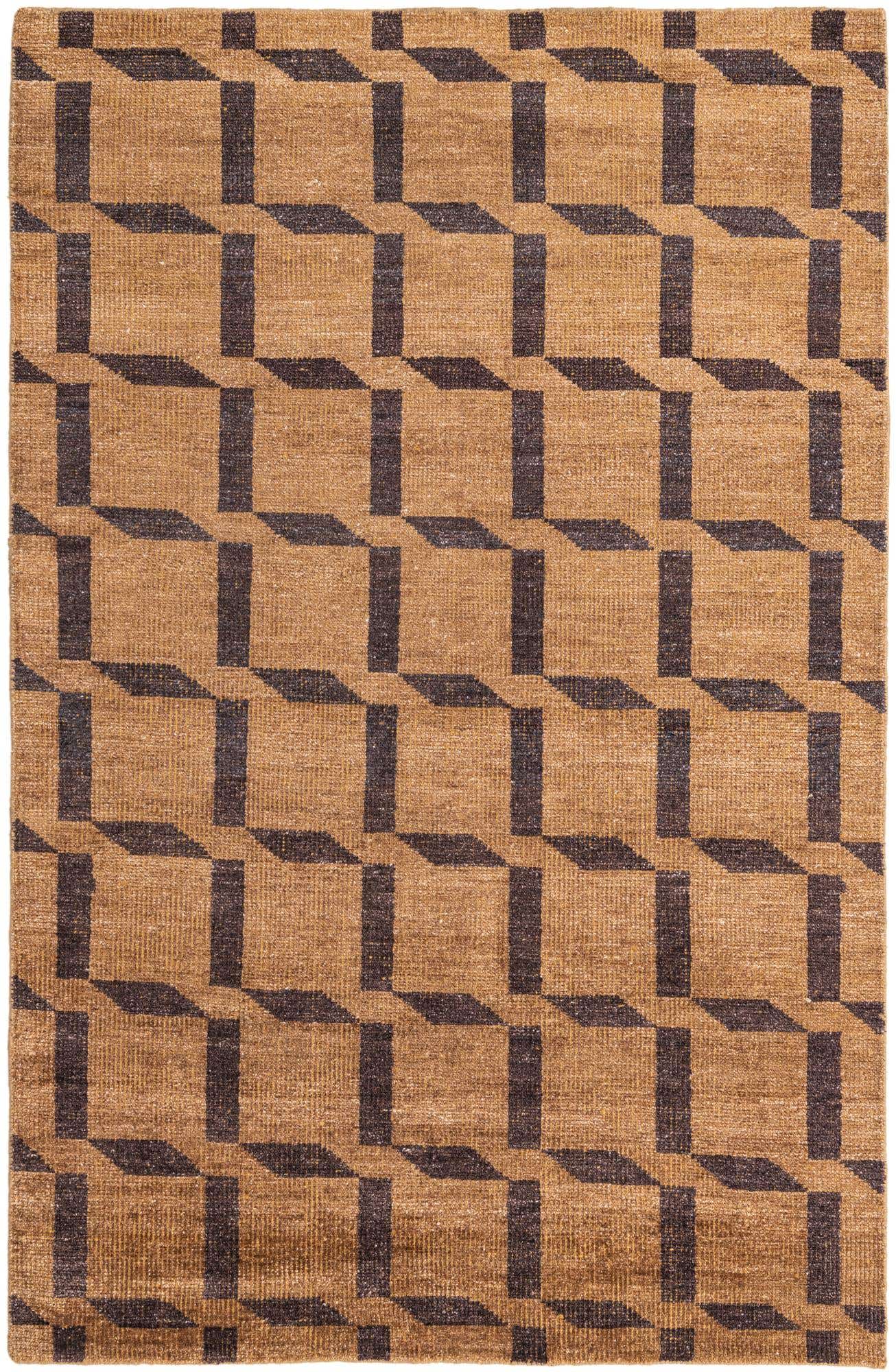 5' x 7' 10 Hand Knotted Luna Wool Rug