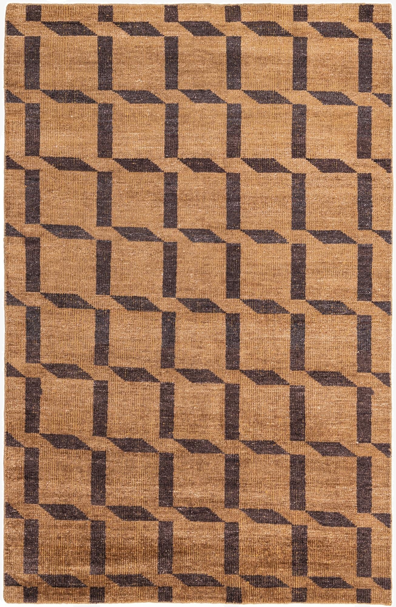 5' x 7' 10 Hand Knotted Luna Wool Rug