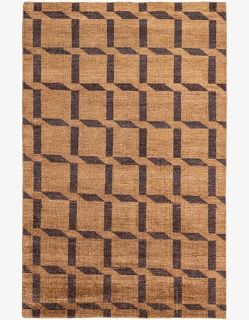 5' x 7' 10 Hand Knotted Luna Wool Rug