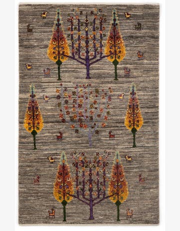 2' 9 x 4' 4 Luribaft Wool Rug
