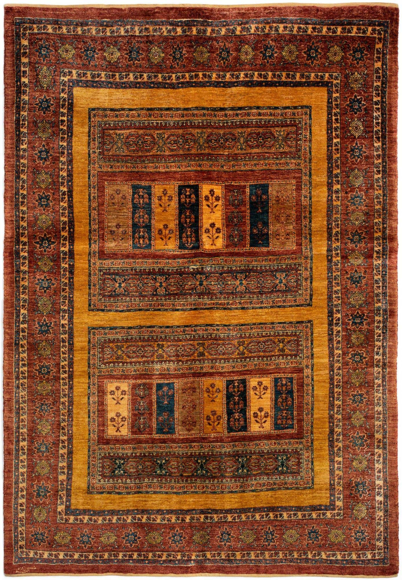 4' 9 x 6' 10 Luribaft Wool Rug