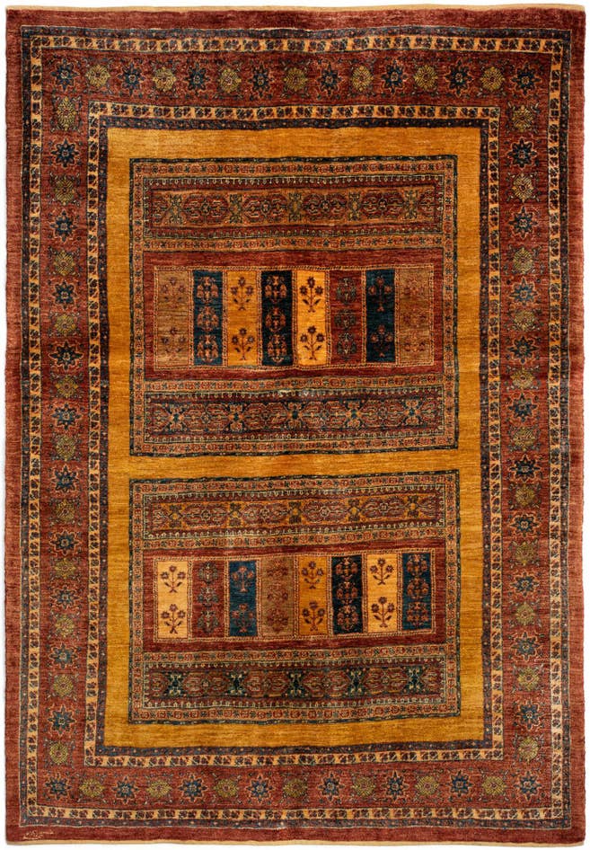 Detail image of 4' 9 x 6' 10 Luribaft Wool Rug