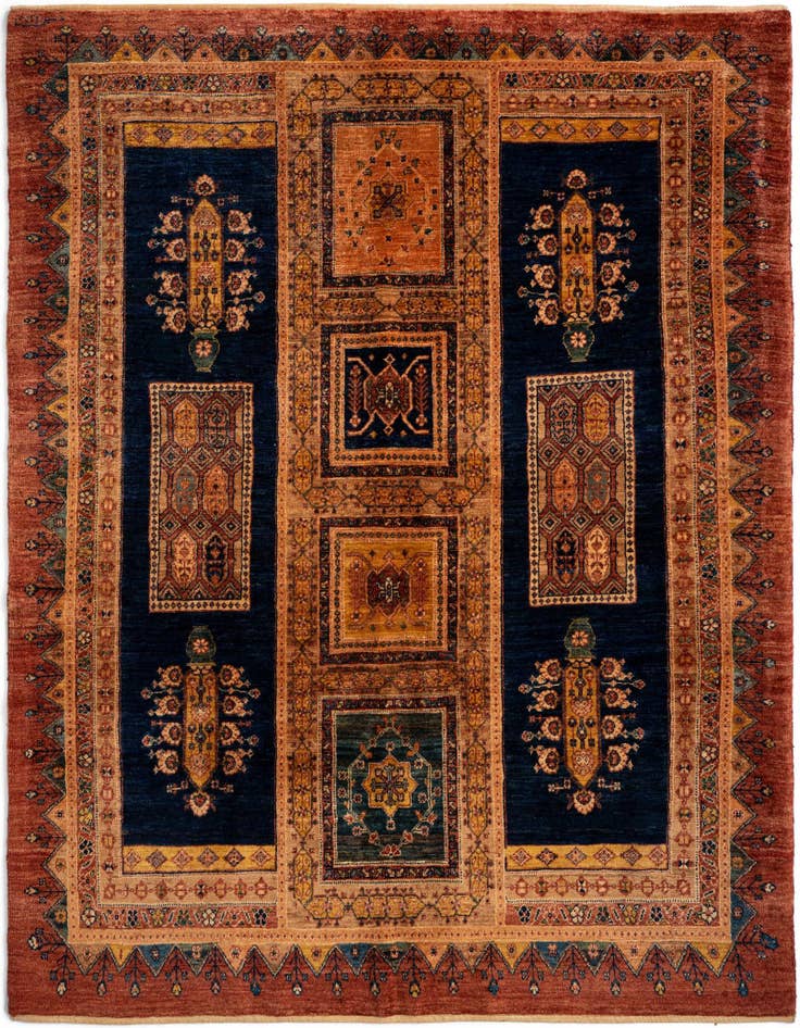 Detail image of 5' 3 x 6' 6 Luribaft Wool Rug