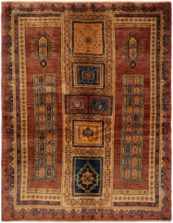 Detail image of 5' 1 x 6' 9 Luribaft Wool Rug