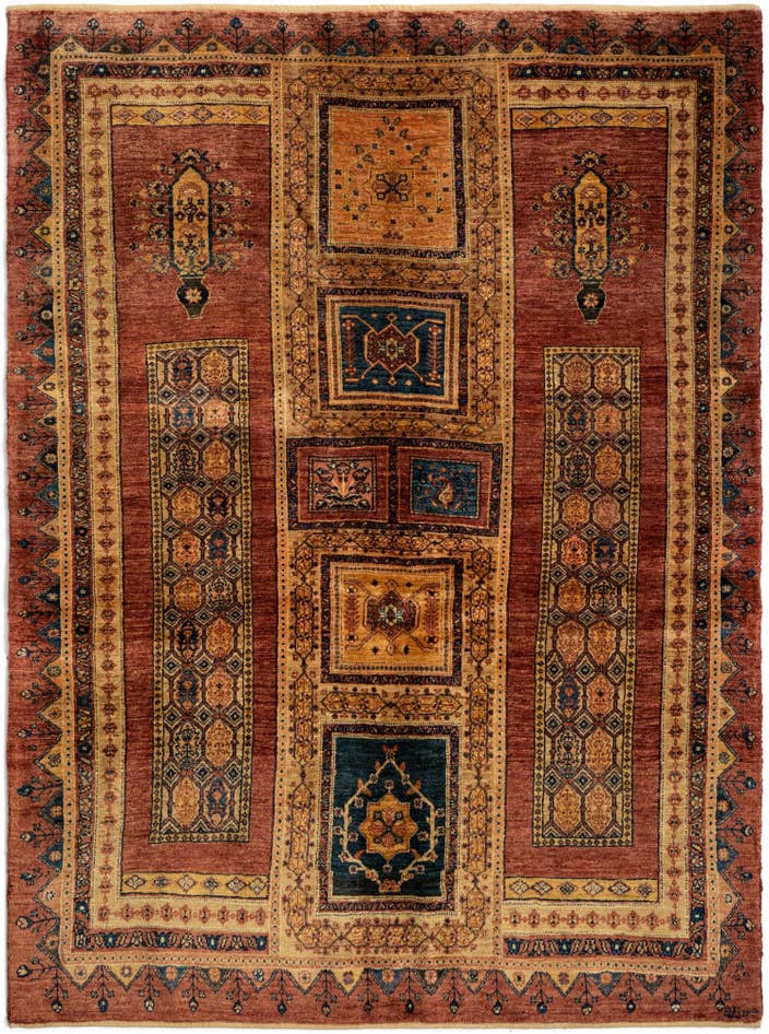 Detail image of 5' 1 x 6' 9 Luribaft Wool Rug