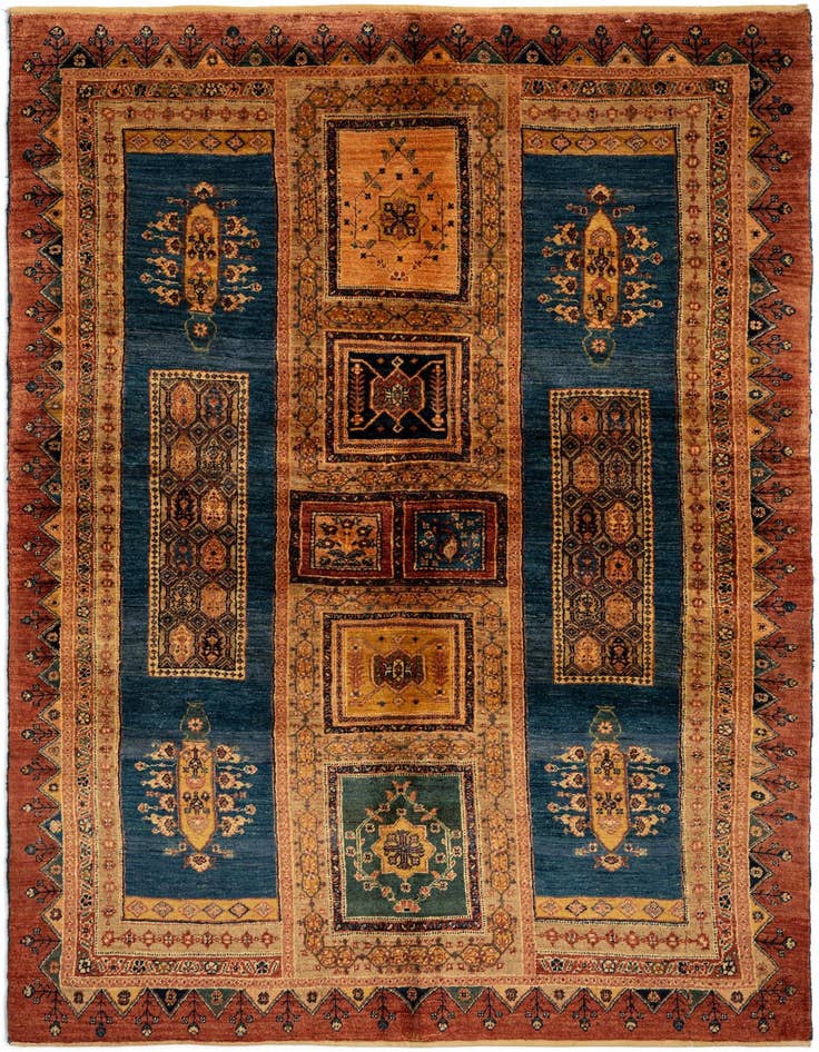 Detail image of 4' 8 x 6' 10 Luribaft Wool Rug