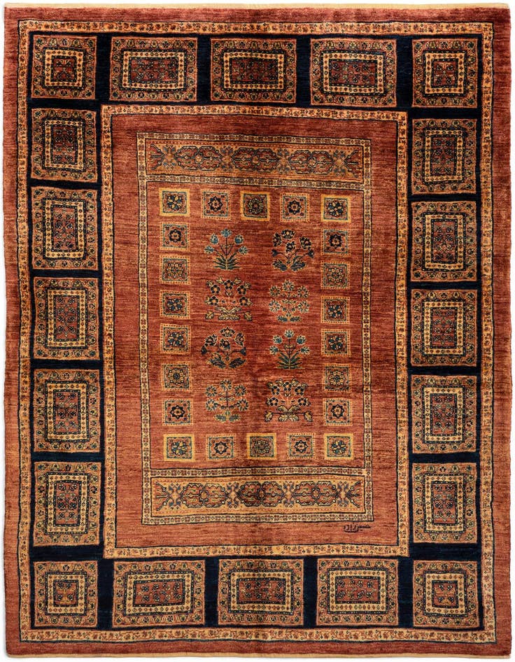Detail image of 4' 11 x 7' 3 Luribaft Wool Rug