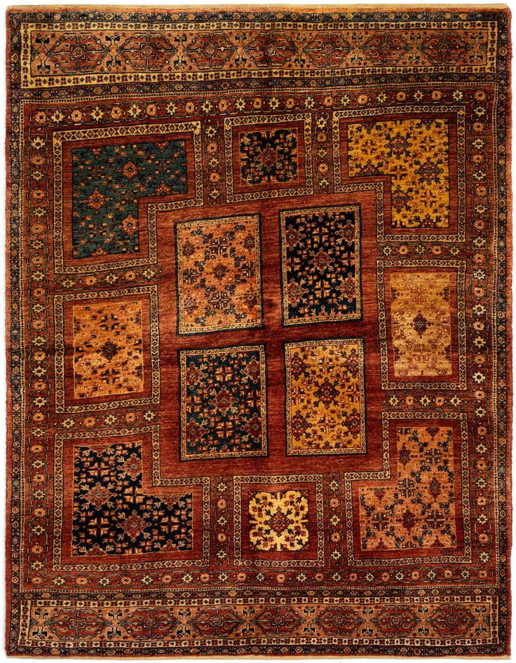 Detail image of 4' 7 x 6' 11 Luribaft Wool Rug