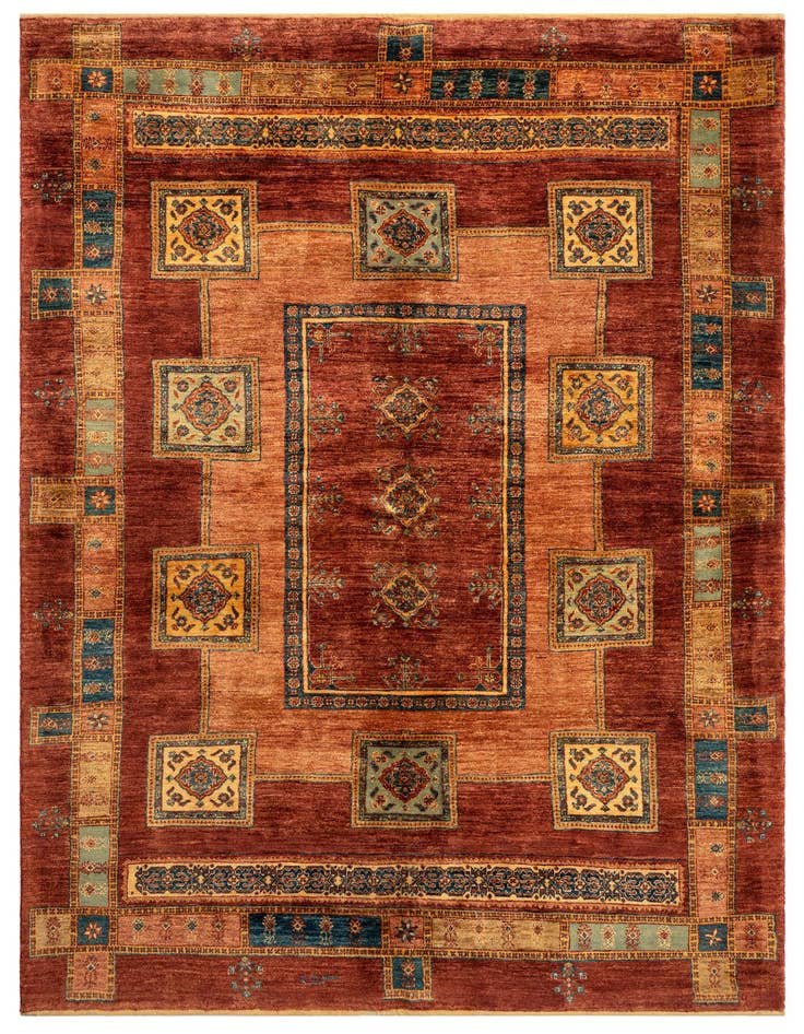 Detail image of 5' 7 x 8' 4 Luribaft Wool Rug