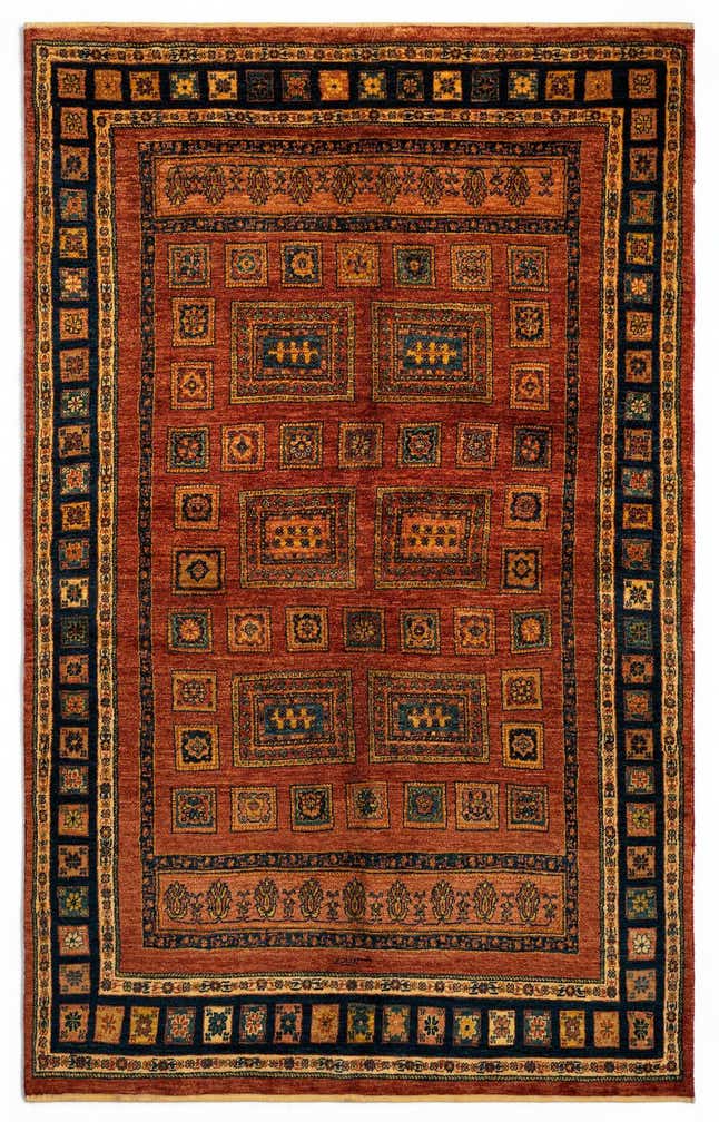 4' 9 x 7' 8 Luribaft Wool Rug