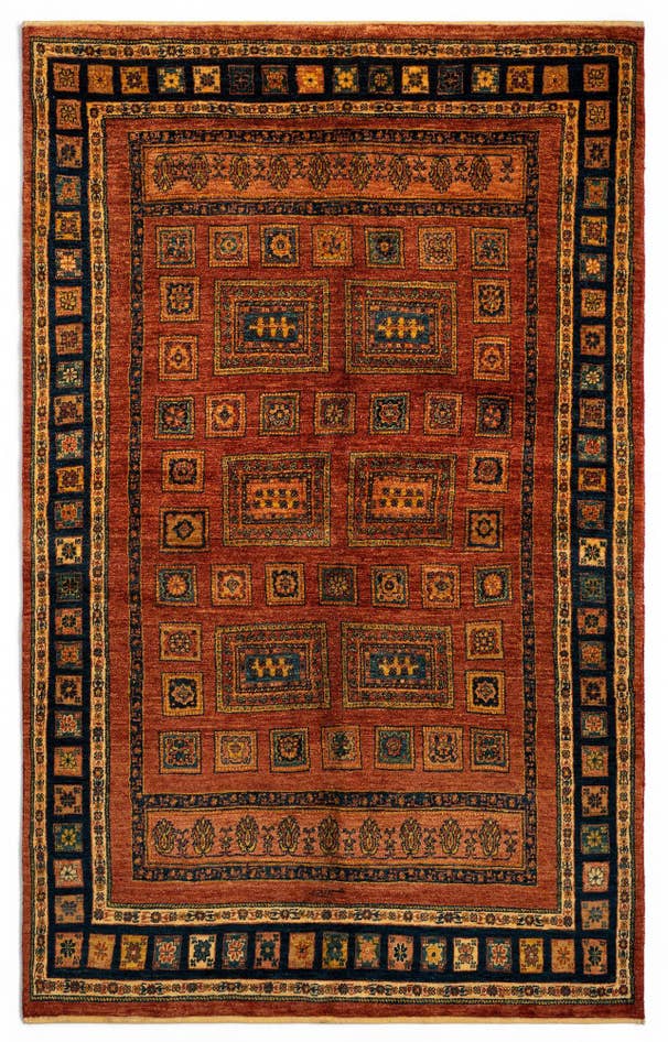 Detail image of 4' 9 x 7' 8 Luribaft Wool Rug