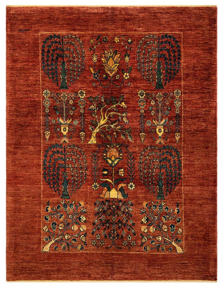 Detail image of 4' 11 x 6' 11 Luribaft Wool Rug