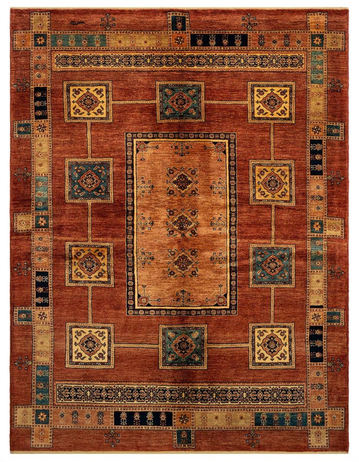 Detail image of 5' 7 x 8' 5 Luribaft Wool Rug