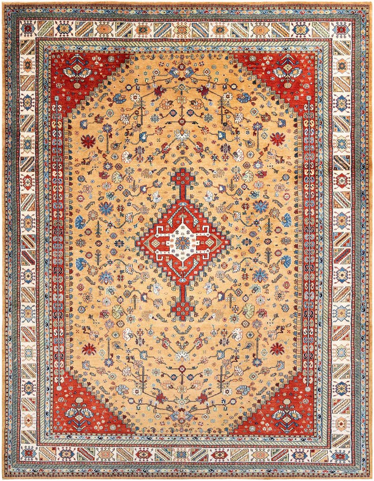 Detail image of 8' 4 x 12' 1 Hand Knotted Luribaft Rug
