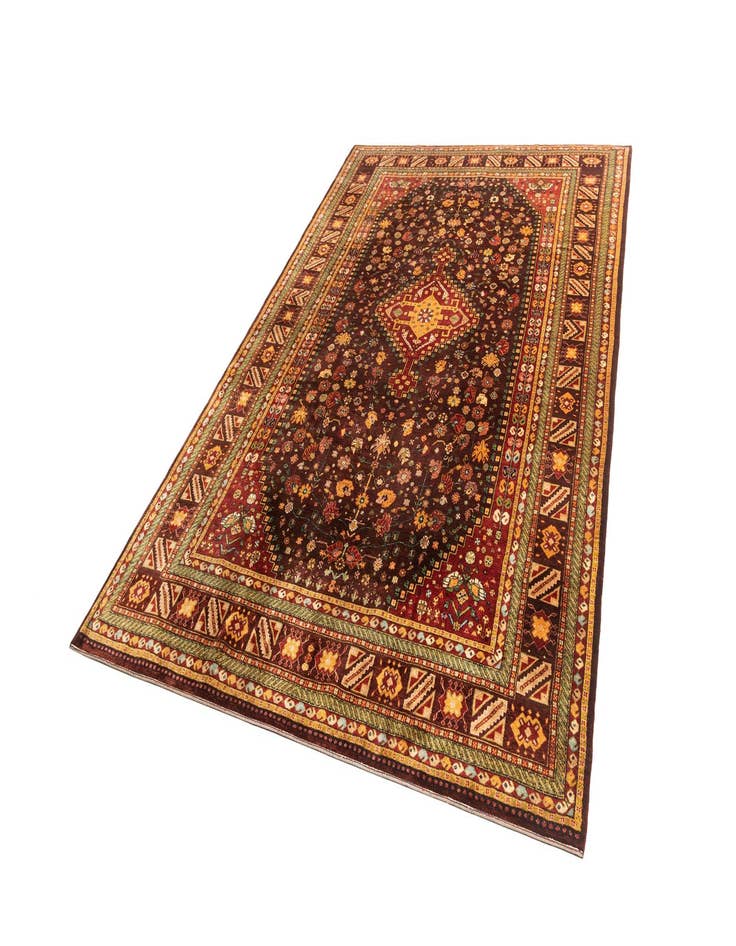 Detail image of 8' 1 x 12' 3 Hand Knotted Luribaft Rug