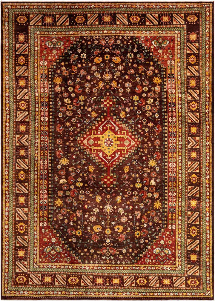 8' 1 x 12' 3 Hand Knotted Luribaft Rug