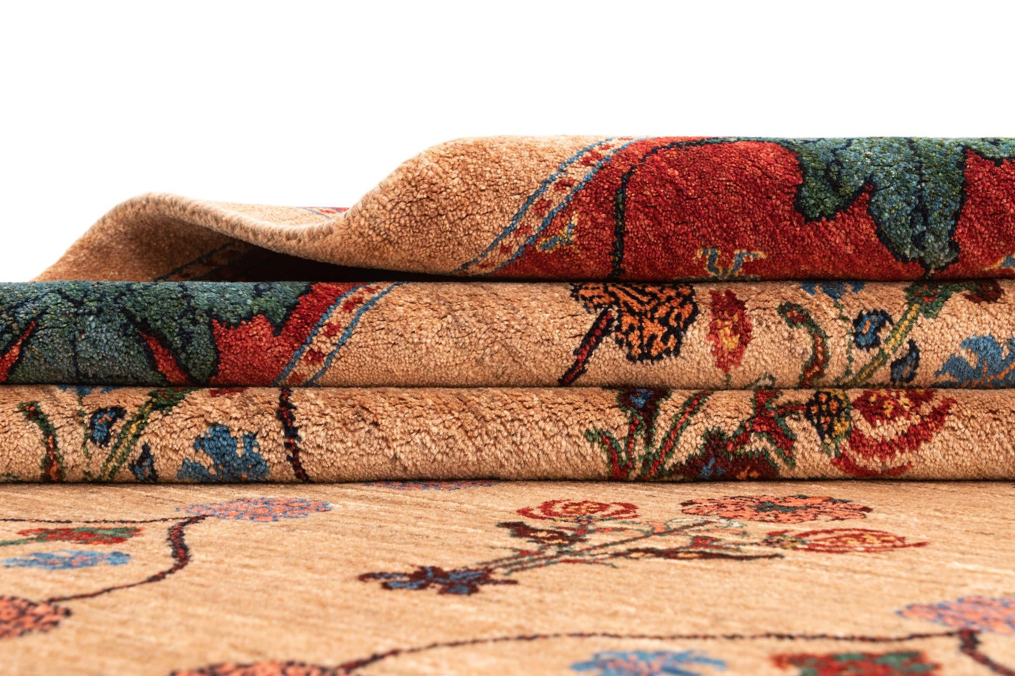 8' 3 x 10' 9 Hand Knotted Luribaft Rug