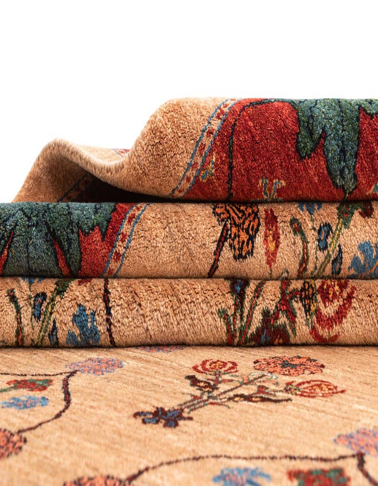 Detail image of 8' 3 x 10' 9  Hand Knotted Luribaft Rug