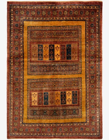 4' 9 x 6' 10 Luribaft Wool Rug