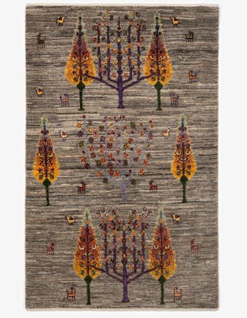 2' 9 x 4' 4 Luribaft Wool Rug