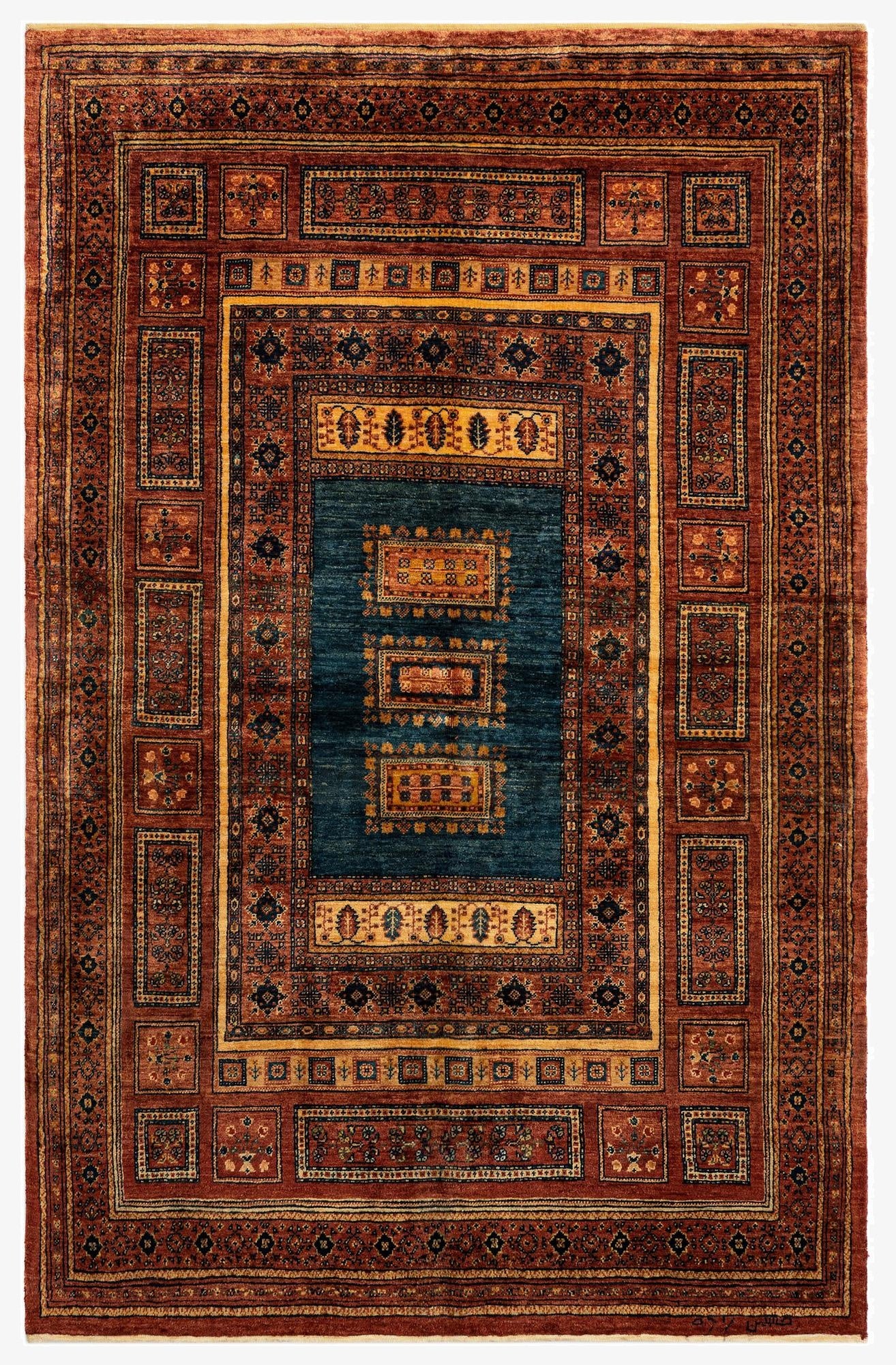4' 11 x 7' 5 Luribaft Wool Rug